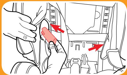 GRACO CLICK CONNECT - Push Each Connector Into the Forward-Facing Belt Path - 2