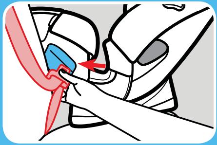 GRACO CLICK CONNECT - Tighten the Vehicle Seat Belt - 1