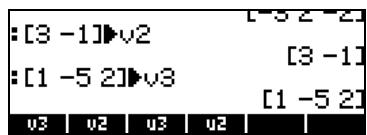 HP PRIME GRAPHING CALCULATOR - Enregister des vecteurs dans les variables de la pile - 2