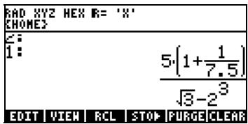 HP PRIME GRAPHING CALCULATOR - Créer des expressions arithmetiques - 8