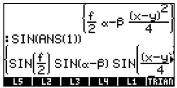 HP PRIME GRAPHING CALCULATOR - Listes d'objets algébriques - 2