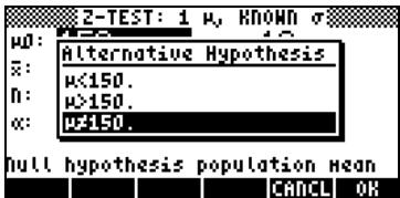 HP PRIME GRAPHING CALCULATOR - Test d'hypothèses - 3