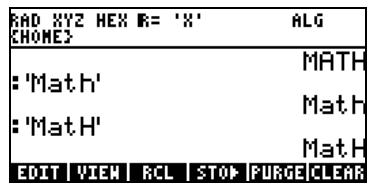 HP PRIME GRAPHING CALCULATOR - Taper un nom de variable - 2