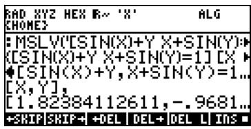 HP PRIME GRAPHING CALCULATOR - Résoudre des équations simultanées avec MSLV - 2