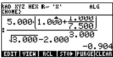 HP PRIME GRAPHING CALCULATOR - Créer des expressions arithmetiques - 2