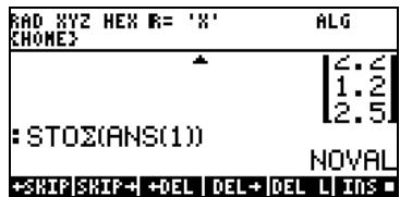 HP PRIME GRAPHING CALCULATOR - Saisie de données - 2