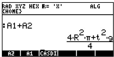 HP PRIME GRAPHING CALCULATOR - Opérations simples avec les objets algébriques - 4