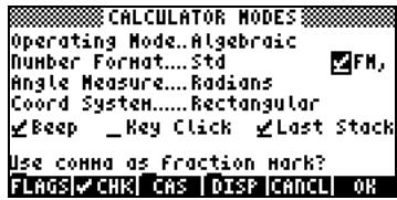 HP PRIME GRAPHING CALCULATOR - Virgule et point decimal - 1