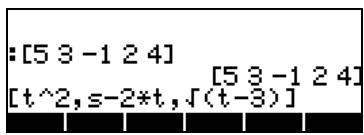 HP PRIME GRAPHING CALCULATOR - Saisir des vecteurs dans la pile - 1
