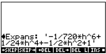 HP PRIME GRAPHING CALCULATOR - Fonctions TAYLR, TAYLRO et SERIES - 8