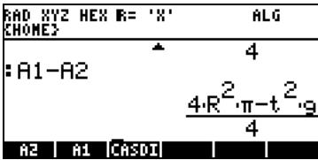 HP PRIME GRAPHING CALCULATOR - Opérations simples avec les objets algébriques - 4