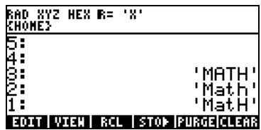 HP PRIME GRAPHING CALCULATOR - Taper un nom de variable - 3