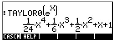 HP PRIME GRAPHING CALCULATOR - Fonctions TAYLR, TAYLRO et SERIES - 1