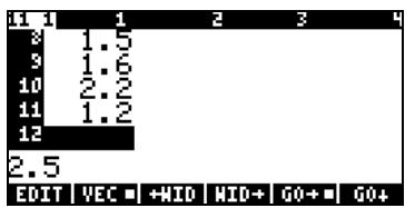 HP PRIME GRAPHING CALCULATOR - Saisie de données - 1