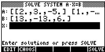 HP PRIME GRAPHING CALCULATOR - Utilisation de la résolution numérique pour les systèmes linéaires - 5