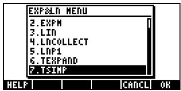 HP PRIME GRAPHING CALCULATOR - Développement et mise en facteur en utilisant les fonctions log-exp - 2