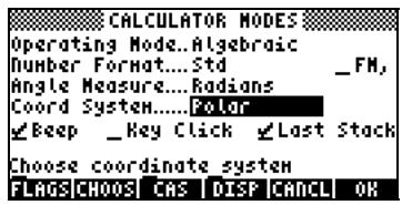 HP PRIME GRAPHING CALCULATOR - Système de coordonnées - 1