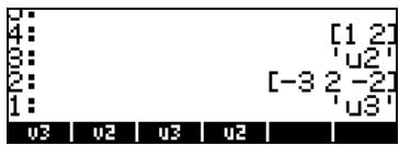 HP PRIME GRAPHING CALCULATOR - Enregister des vecteurs dans les variables de la pile - 3