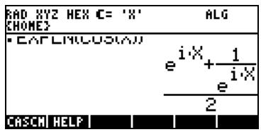 HP PRIME GRAPHING CALCULATOR - Développement et mise en facteur en utilisant les fonctions log-exp - 4
