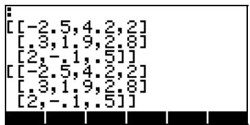 HP PRIME GRAPHING CALCULATOR - Utilisation de l'Editeur de matrice - 5