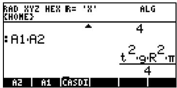 HP PRIME GRAPHING CALCULATOR - Opérations simples avec les objets algébriques - 4