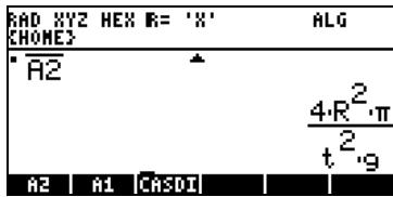HP PRIME GRAPHING CALCULATOR - Opérations simples avec les objets algébriques - 8