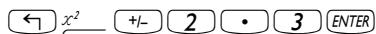 HP PRIME GRAPHING CALCULATOR - Examples de calculs avec des nombres réels - 9
