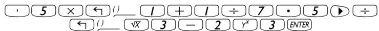 HP PRIME GRAPHING CALCULATOR - Créer des expressions arithmetiques - 5