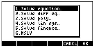 HP PRIME GRAPHING CALCULATOR - Menu de Résolution numérique - 1