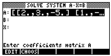 HP PRIME GRAPHING CALCULATOR - Utilisation de la résolution numérique pour les systèmes linéaires - 4