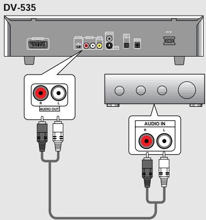 DV-535 AUDIO OUT AUDIO IN