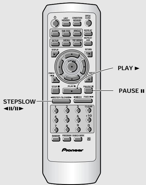 LAST CONDITION OPEN MEMORY MEMORY CLOUD AUDIO SUB TITLE ANGLE REPEAT SETUP MENU TOP MENU REPEAT A.B. DISPLAY RETURN PREV STOP PLAY PAUSE II HSTEP/SLOW FWD STEPSLOW II/II▶ 1 2 3 CLEAR 4 5 6 +10 7 8 9 0 RANDOM PROGRAM SEARCH MODE Pioneer