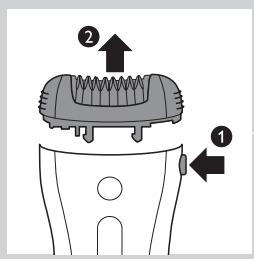 PHILIPS HP6565/00 & HP6565/20 INTIMATE,MV - Utilisation du sabot - 1