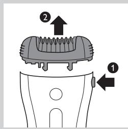 PHILIPS HP6565/00 & HP6565/20 INTIMATE,MV - Den Epilier und die Aufsätze reinigen - 1