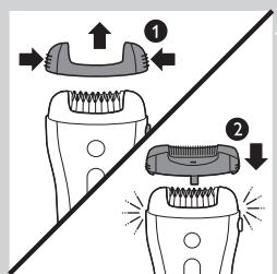 PHILIPS HP6565/00 & HP6565/20 INTIMATE,MV - Utilisation de l'epilateur sur les jambes - 2