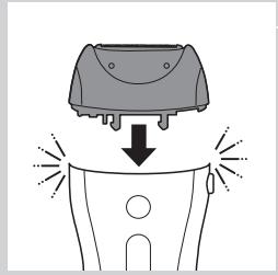 PHILIPS HP6565/00 & HP6565/20 INTIMATE,MV - Utilisation du sabot - 2