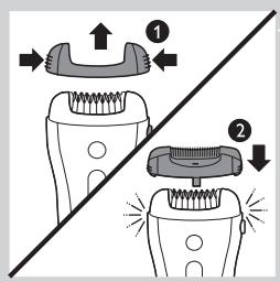 PHILIPS HP6565/00 & HP6565/20 INTIMATE,MV - Epilering af benene med epilatoren - 2