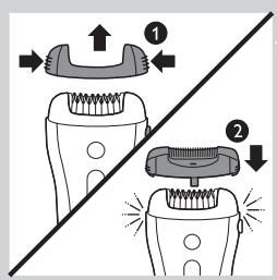 PHILIPS HP6565/00 & HP6565/20 INTIMATE,MV - Beine mit dem Gerät epilieren - 2