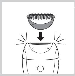 PHILIPS BRE650/10 - Trimming med kammen - 3