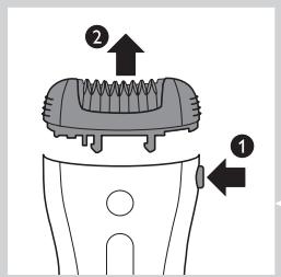 PHILIPS HP6523/20 - Cleaning the epilator and attachments - 1