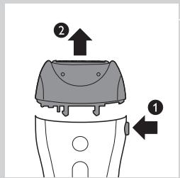 PHILIPS HP6523/20 - Cleaning the shaving head and the comb - 2