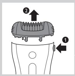 PHILIPS HP6523/20 - De epilator en hulpstukken schoonmaken - 1