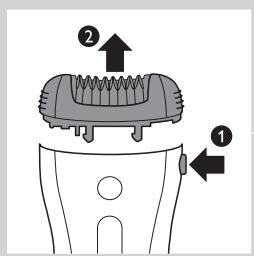 PHILIPS HP6582,MV - Κοπή με τη χτένα οδηγό - 1