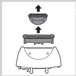 PHILIPS HP6582,MV - Cleaning the shaving head and the comb - 1