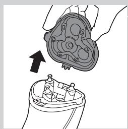 PHILIPS QG3337/15 - Rengoring af skærhovedet med rengøringsborsten - 2