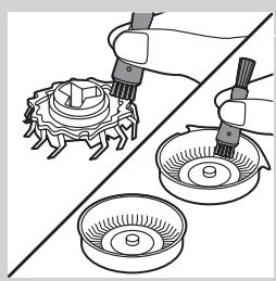 PHILIPS QG3337/15 - De scheerunit schoonmaken met het schoonmaakborsteltje - 5