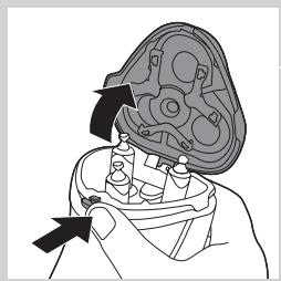 PHILIPS QG3337/15 - Teräyksikon puhistaminen juoksevalla vedellä - 1