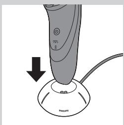 PHILIPS ONEBLADE PRO - Opladen in de oplaadvoet (alleen PT866/PT739) - 1