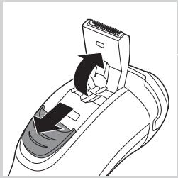PHILIPS CLICK&STYLE S728/20 - Rengöra trimmern med rengöringsborsten (endast PT919/PT866/PT860/PT845/PT739/PT737/PT731) - 1