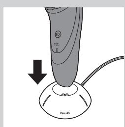 PHILIPS CLICK&STYLE S728/20 - Lataaminen lataustelineessä (vain mallit PT866/PT739) - 1
